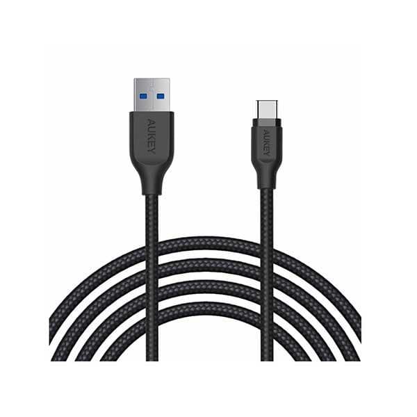 Powerp Braided Nylon USB-A To USB Type-C Charge & Sync Cable 6Ft Smartphone Accessories