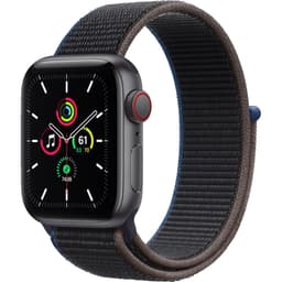 Apple Watch Series SE 1 (2020) GPS + Cellular 44 mm - Aluminium Space Gray - Sport loop Black