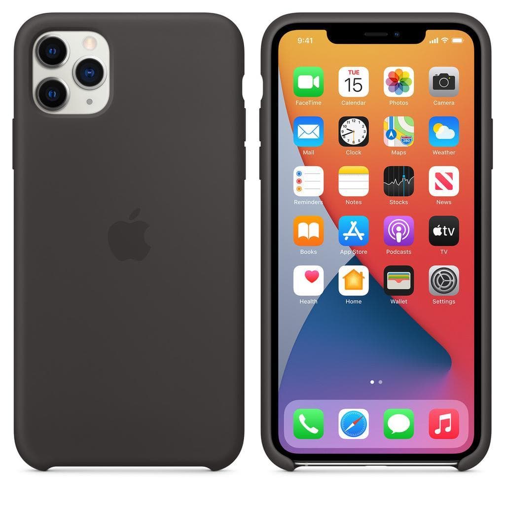 Apple Silicone case iPhone 11 Pro Max - Silicone Black