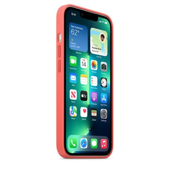 Apple Silicone case iPhone 13 Pro - Silicone Pink Pomelo