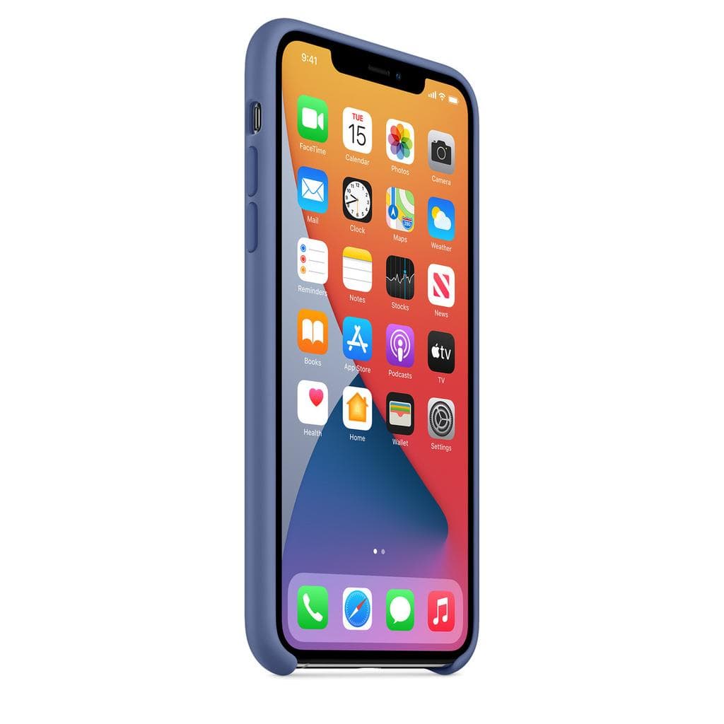 Apple Silicone case iPhone 11 Pro Max - Silicone Linen Blue