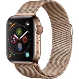 Apple Watch Series 4 (2018) GPS + Cellular 40 mm - Stainless steel Gold - Milanese loop Gold
