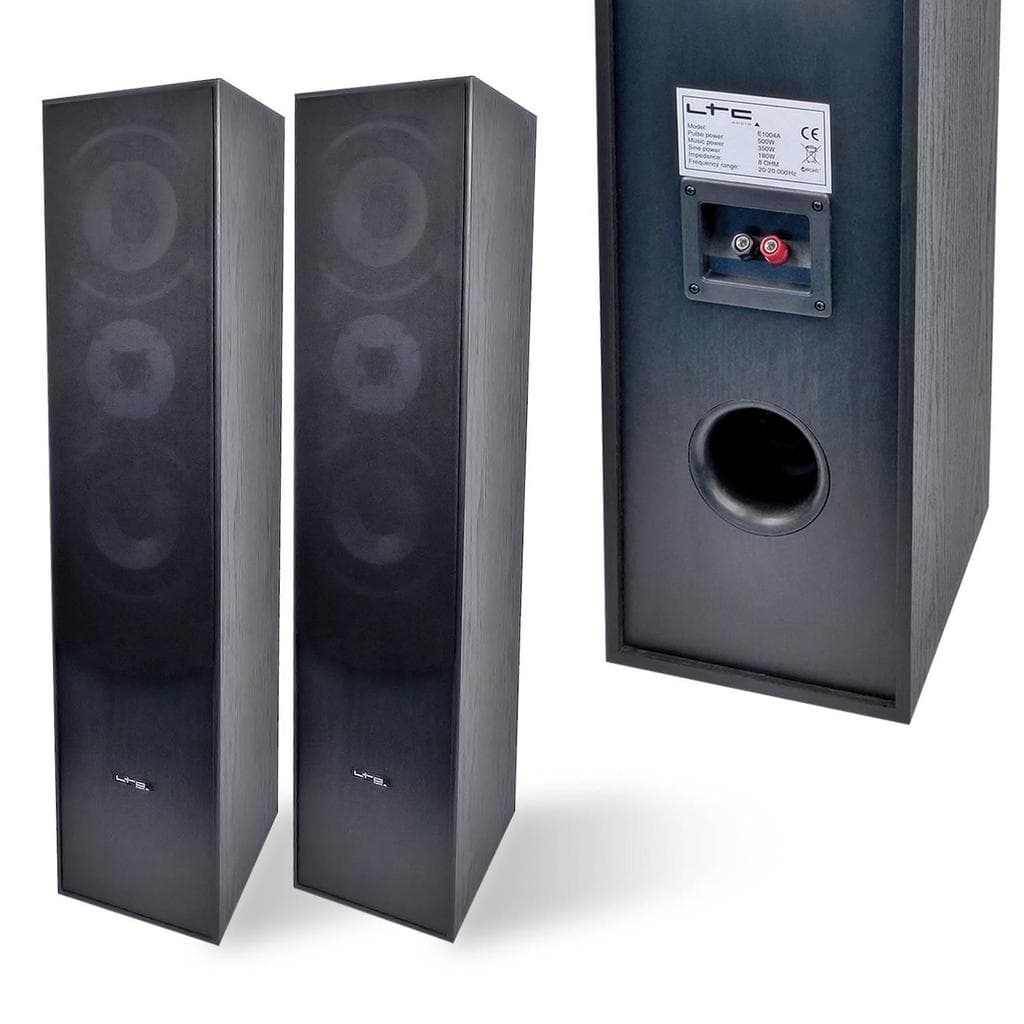 Barre de son Ensemble 5 enceintes E1004 noire Hifi / Home-Cinéma 850 W LTC - Noir
