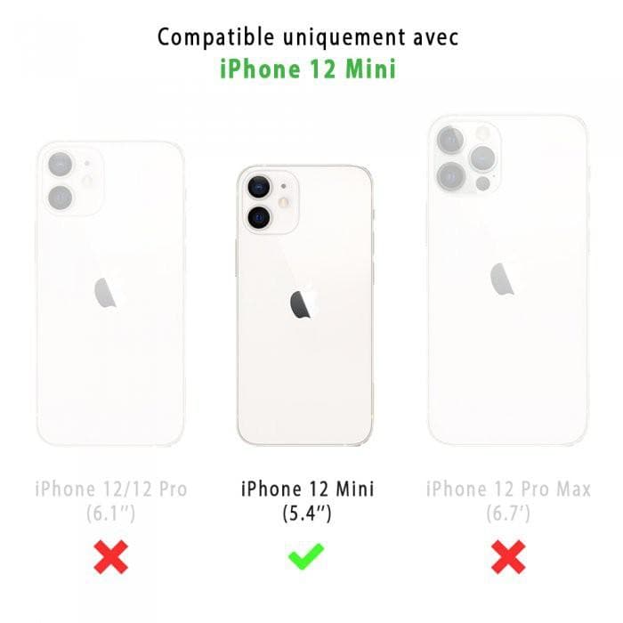 Coque Back Market iPhone 12 mini et écran de protection - Plastique recyclé - Noir