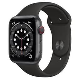 Apple Watch (Series 6) 2020 GPS + Cellular 44 mm - Aluminium Gris sidéral - Noir