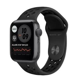 Apple Watch Series 6 (2020) GPS 40 mm - Aluminium Gris sidéral - Bracelet sport Nike Noir