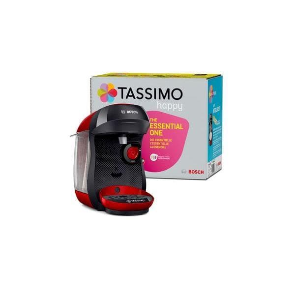 Expresso à capsules Compatible Tassimo Bosch Tassimo Happy TAS1003GB 0,7000L - Rouge/Gris