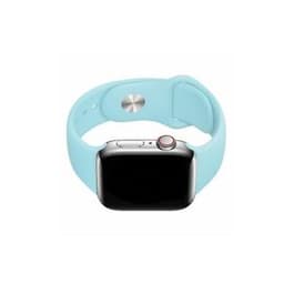 Apple Watch (Series 4) 2018 GPS 44 mm - Aluminium Gris - Bracelet sport Bleu