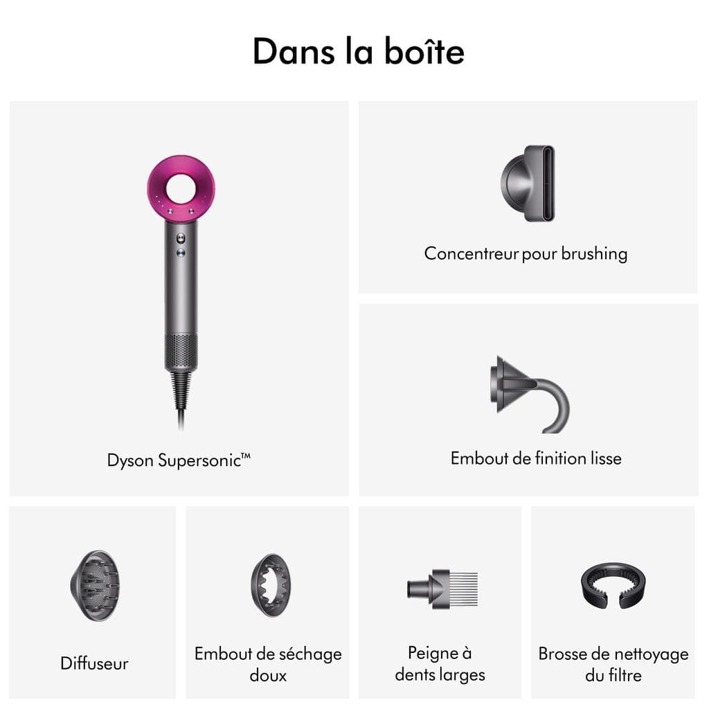 Dyson Supersonic HD07 - Nickel/Fuchsia