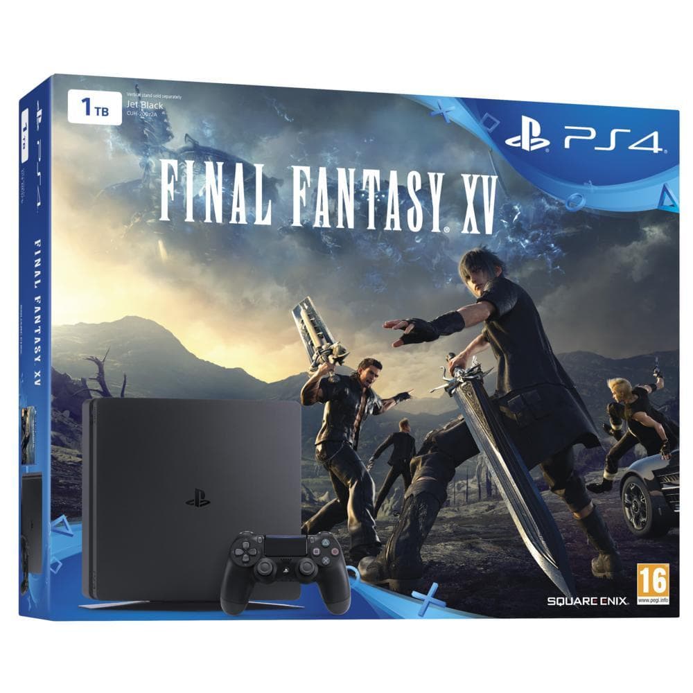 PlayStation 4 Slim 1000GB - Noir + Final Fantasy XV