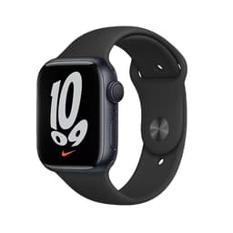 Apple Watch Series 7 (2021) GPS + Cellular 45 mm - Aluminium Minuit - Bracelet sport Noir