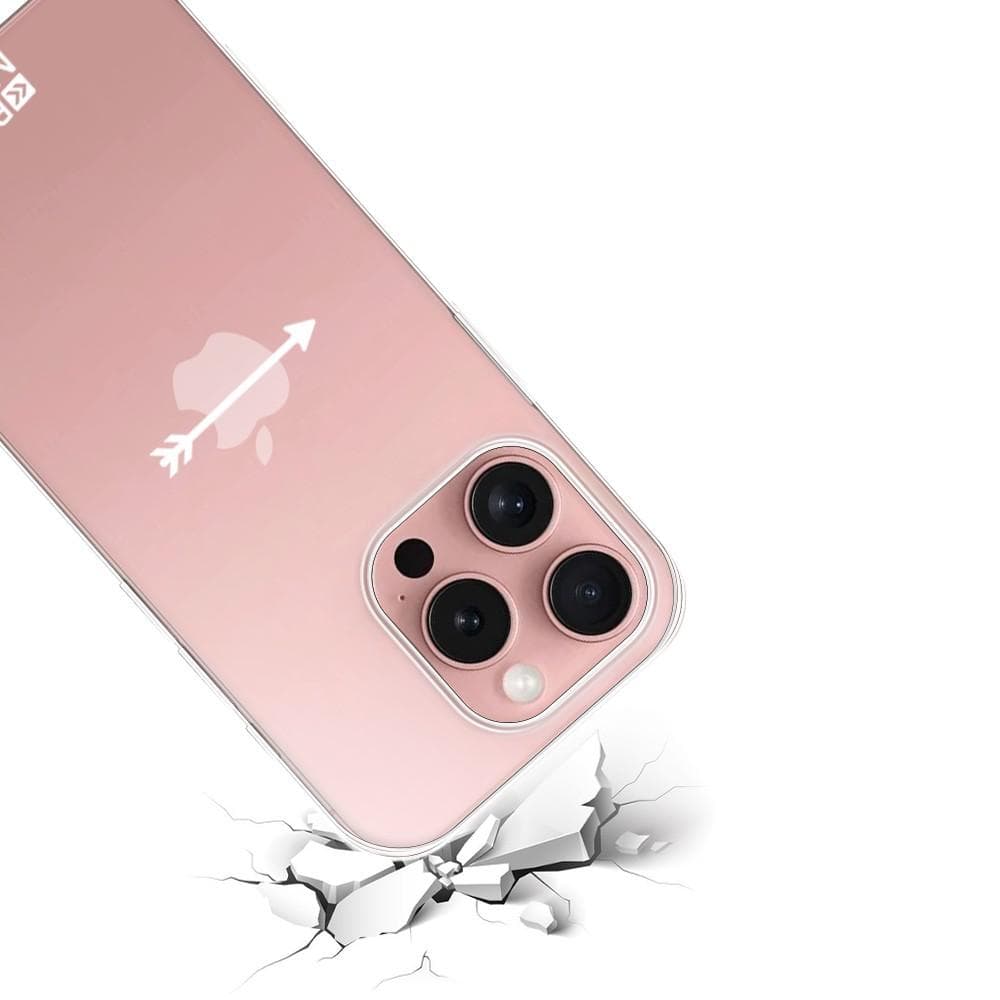 Coque Back Market iPhone 16 Pro et écran de protection - Plastique 60% recyclé - Transparent