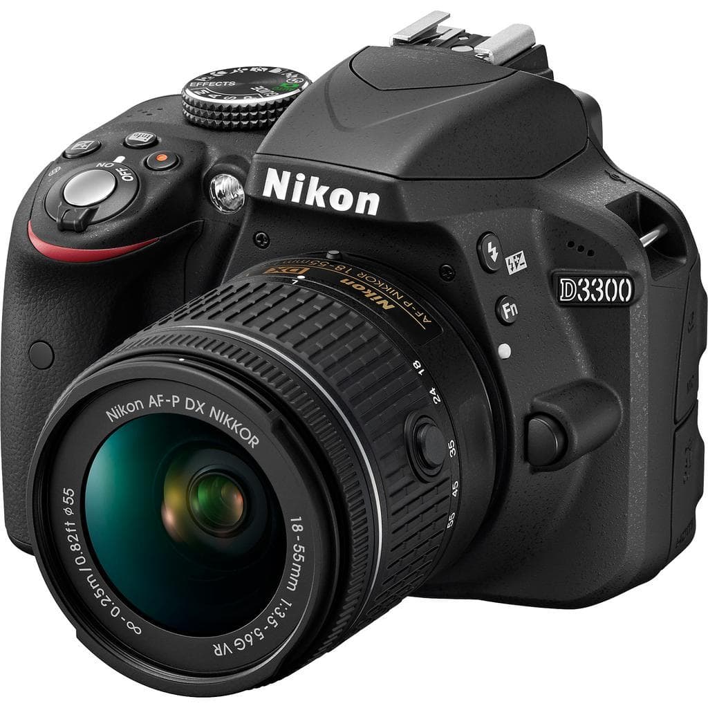 Reflex D3300 - Noir + Nikon AF-P DX 18-55mm f/3.5-5.6G VR f/3.5-5.6