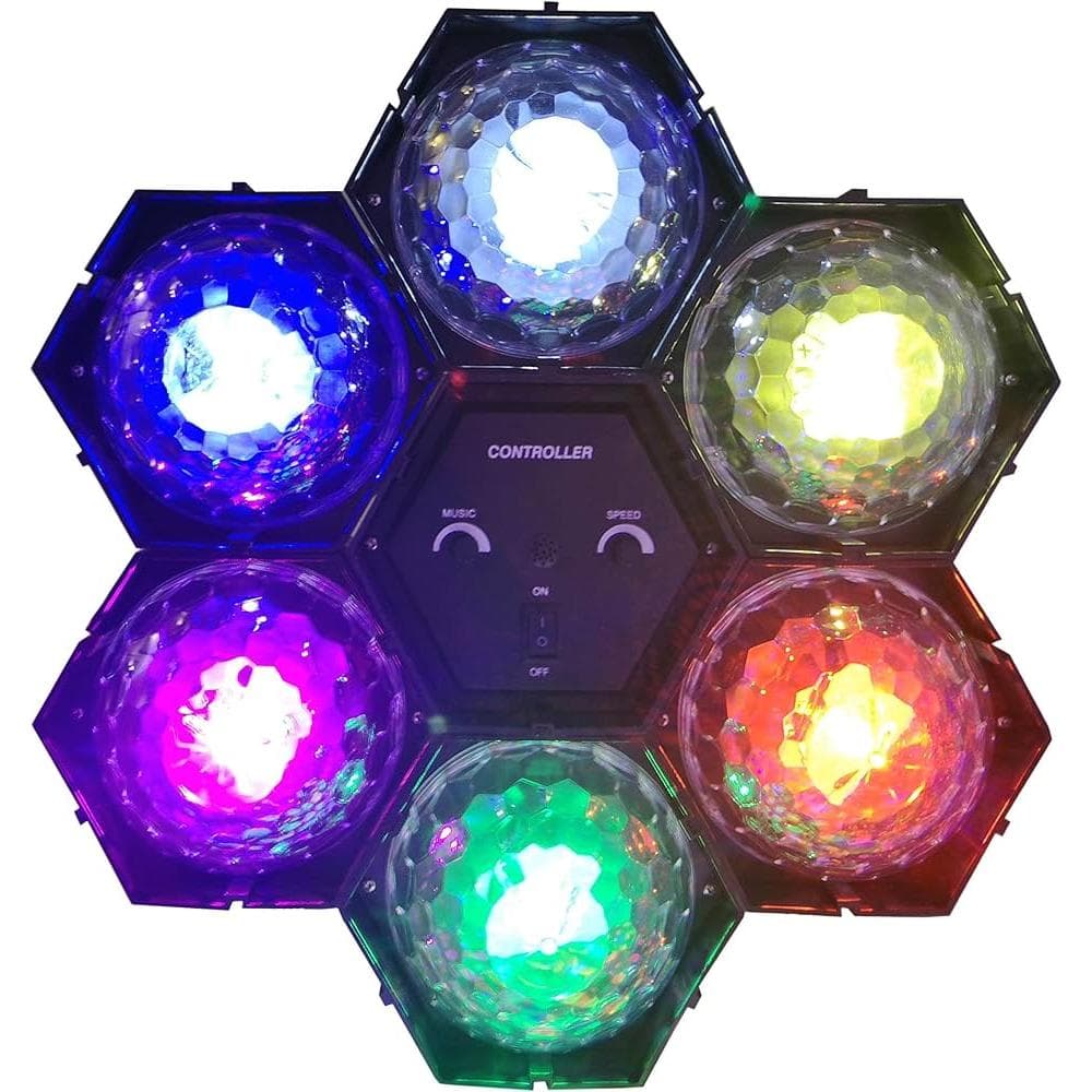 Éclairage Jeux de lumière Pack Boules ASTRO 6 LED RVB Sixmagic Lytor