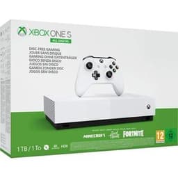 Xbox One S 1000GB - Blanc - Edition limitée All Digital + Minecraft + Sea of Thieves + Forza Horizon 3