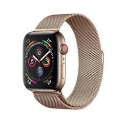 Apple Watch (Series 4) 2018 GPS + Cellular 40 mm - Acier inoxydable Or - Or