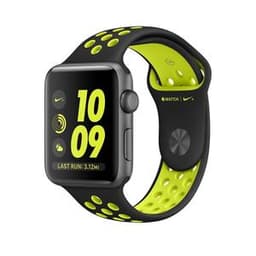 Apple Watch (Series 2) 2016 42 mm - Aluminium Gris sidéral - Noir