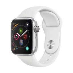 Apple Watch (Series 4)  40 mm - Aluminium  -  Bracelet Boucle sport blanc