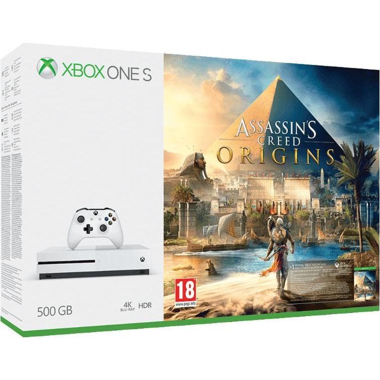 Xbox One S 500Go - Blanc + Assassin's Creed Origins