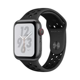 Apple Watch Series 4 (2018) GPS + Cellular 44 mm - Aluminium Gris sidéral - Bracelet sport Nike Noir