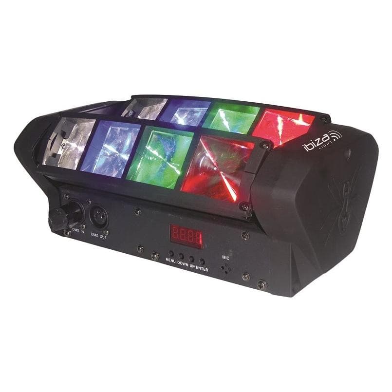 Éclairage Lytor PACK DE 5 JEUX DE LUMIÈRES 2 PAR-MINI Ibiza + OVNI UFO 48 LEDS + 1 DERBY RGBW + 1 GOBO FLOWER