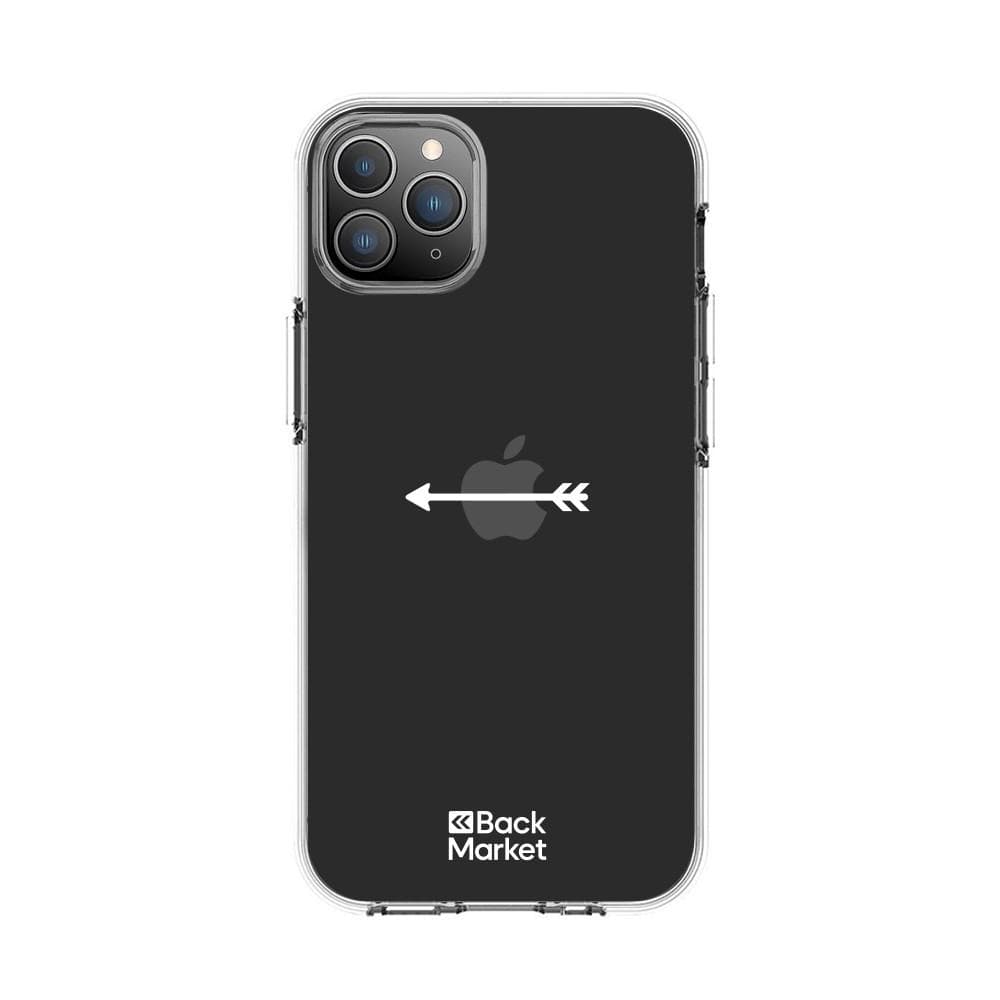 Coque Back Market iPhone 11 Pro et écran de protection - Plastique 60% recyclé - Transparent