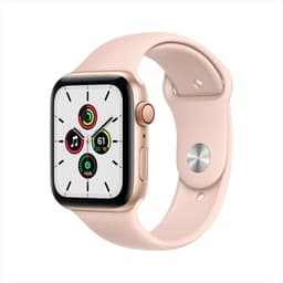 Apple Watch Series SE 1 (2020) GPS + Cellular 44 mm - Aluminium Or - Bracelet sport Rose