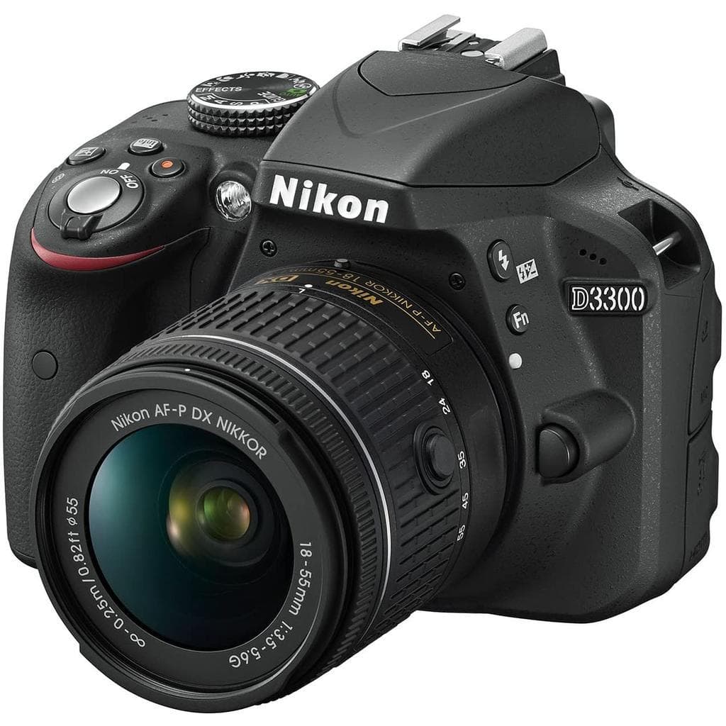 Reflex D3300 - Noir + Nikon AF-P DX 18-55mm f/3.5-5.6G f/3.5-5.6