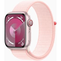 Apple Watch Series 9 (2023) GPS + Cellular 45 mm - Aluminium Rose - Boucle sport Rose