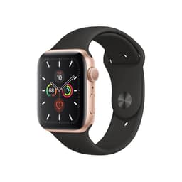Apple Watch Series 4 (2018) GPS + Cellular 40 mm - Aluminium Or - Bracelet sport Noir