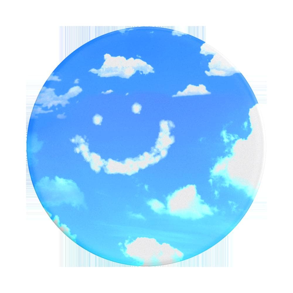 Stabilisateur Support PopGrip Adhésif Stand et Selfie Blue Skies Blanc Popsockets