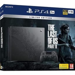 PlayStation 4 Pro 1000GB - Noir - Edition limitée The Last of Us Part II + The Last of Us Part II