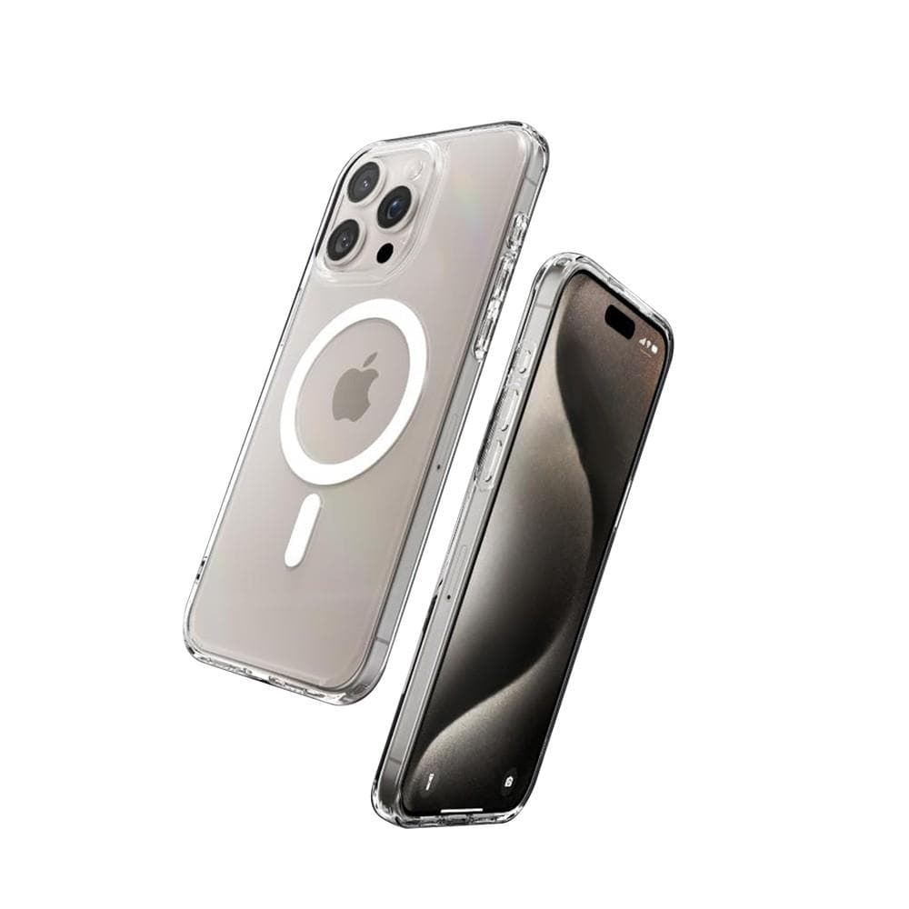 Coque iPhone 15 Pro et 2 écrans de protection - TPU - Transparent