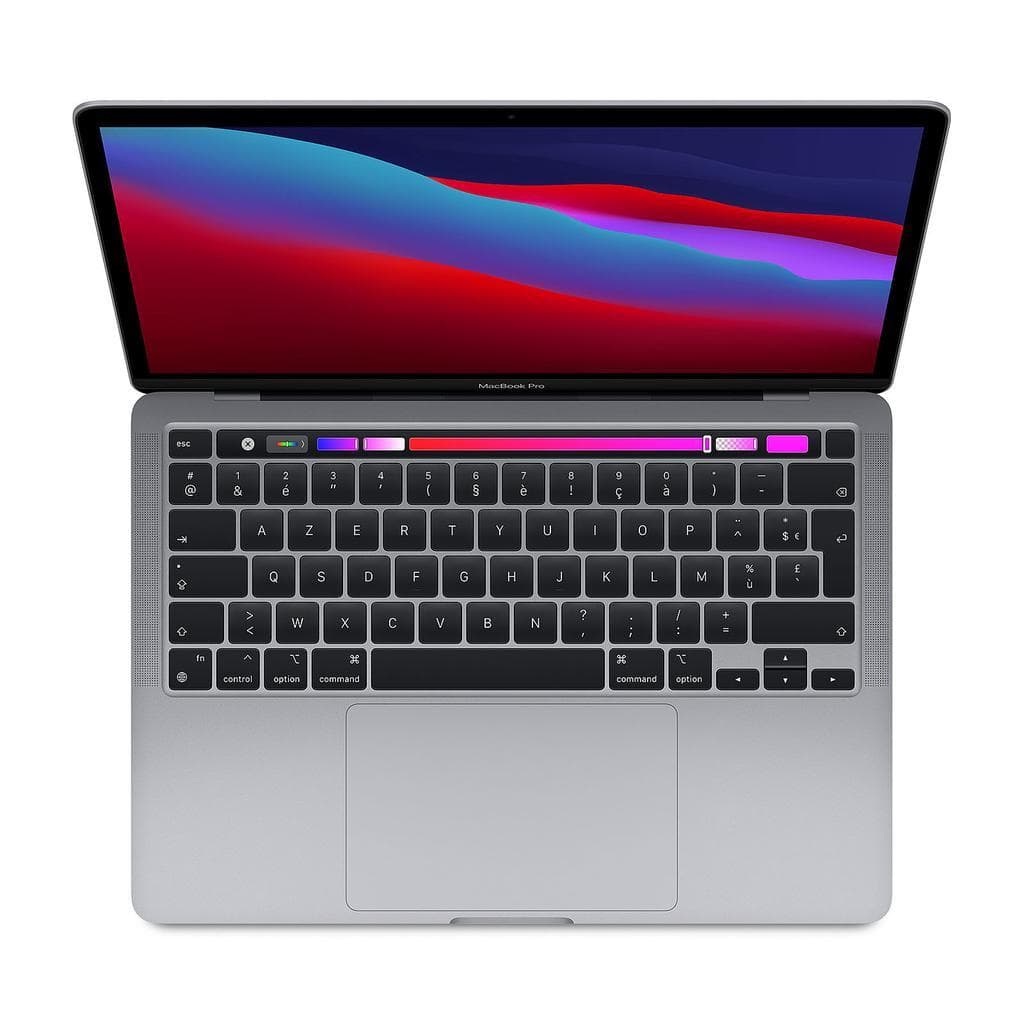 MacBook Pro 13" (2020) - Apple M1 avec CPU 8 cœurs et GPU 8 cœurs - 16Go RAM - SSD 512Go - QWERTY - Italien