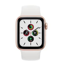 Apple Watch Series 6 (2020) GPS + Cellular 40 mm - Aluminium Or - Bracelet sport Blanc