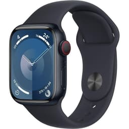 Apple Watch Series 9 (2023) GPS 41 mm - Aluminium Minuit - Bracelet sport Noir