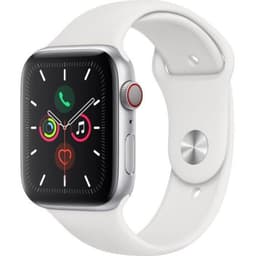 Apple Watch Series 5 (2019) GPS + Cellular 40 mm - Aluminium Argent - Bracelet sport Blanc