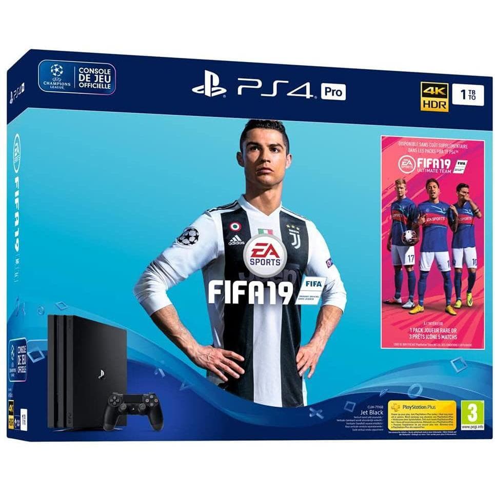 PlayStation 4 1000GB - Noir + FIFA 19