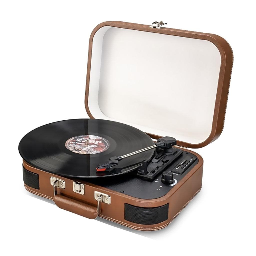 Platine Vinyle Inovalley - Platine vinyle portable multifonction Bluetooth rétro TD14