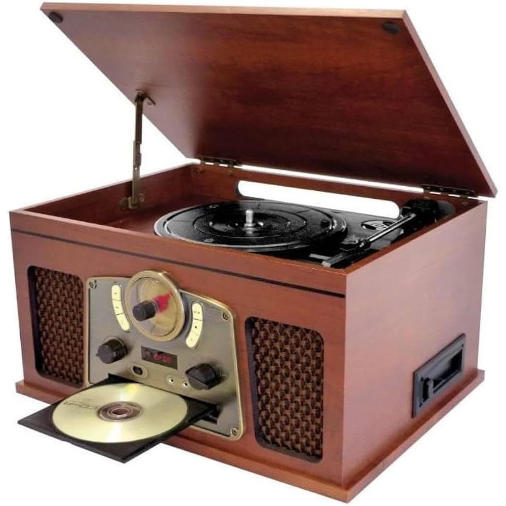 Platine Vinyle Inovalley - Platine vinyle portable multifonction Bluetooth rétro TD14