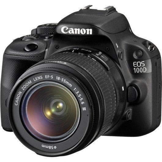 Reflex - Canon EOS 100D - Noir + Canon EF-S 18-55 mm f/3.5-5.6 III