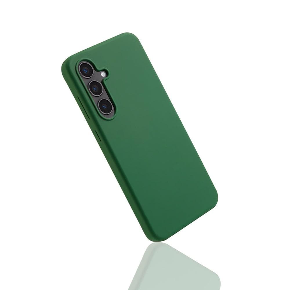 Coque Galaxy S24 et 2 écrans de protection - Silicone - Vert