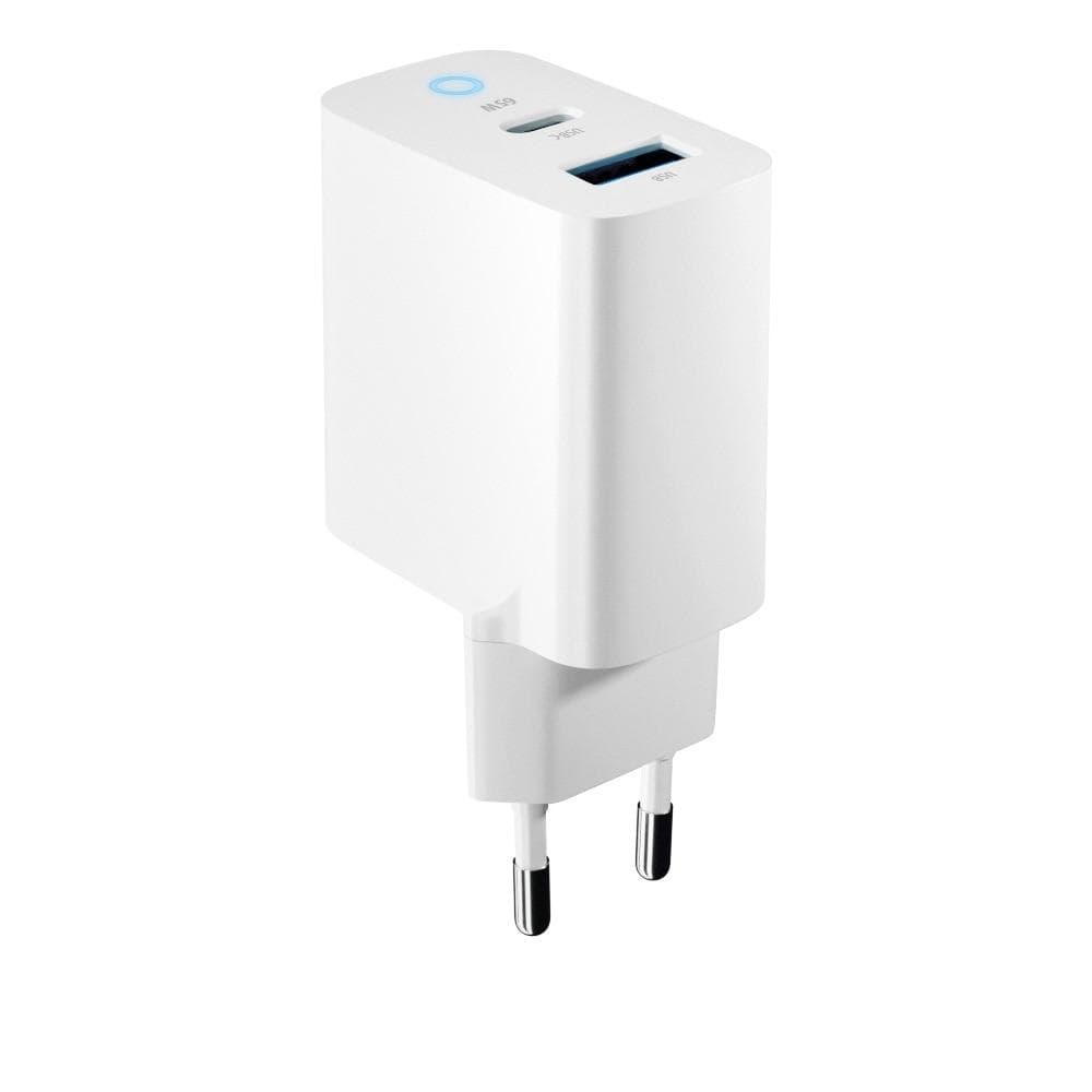 Câble et Prise Murale (USB-C + Lightning) 20W - WTK