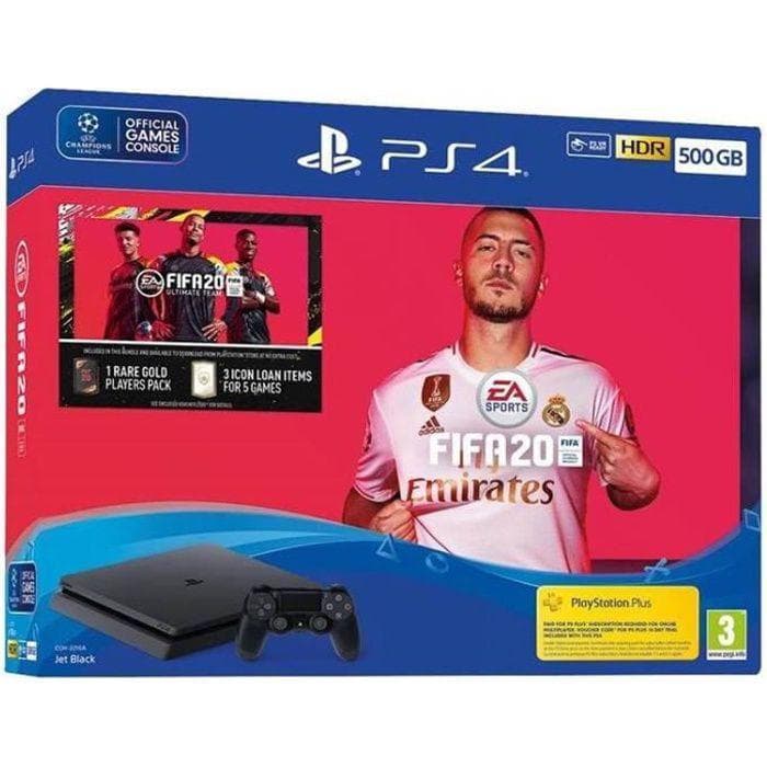 PlayStation 4 Slim 500GB - Noir + FIFA 20