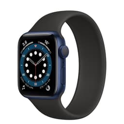 Apple Watch Series 6 (2020) GPS 44 mm - Aluminium Bleu - Bracelet Boucle unique Noir