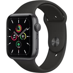Apple Watch Series SE 1 (2020) GPS 44 mm - Aluminium Gris sidéral - Bracelet sport Noir