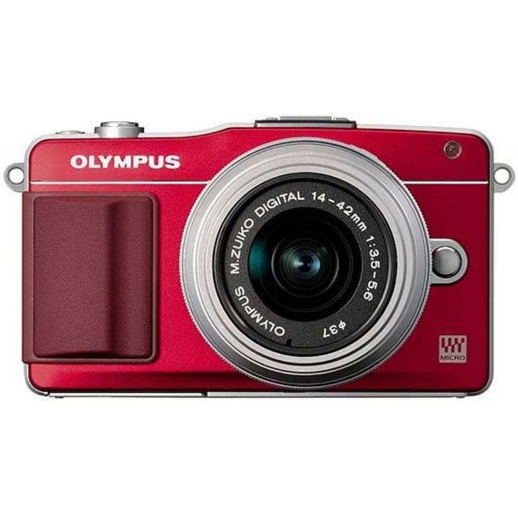 PEN E-PL2 - Rouge + Olympus Zuiko ED 14-42mm f/3.5-5.6 II MSC f/3.5-5.6