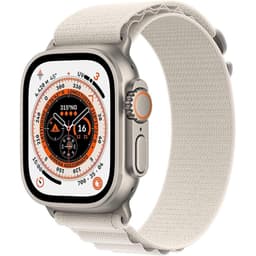 Apple Watch Ultra 2 (2023) GPS + Cellular 49 mm - Titane Titane naturel - Boucle Alpine Blanc