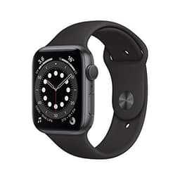 Apple Watch Series 4 (2018) GPS + Cellular 40 mm - Acier inoxydable Argent - Bracelet sport Noir