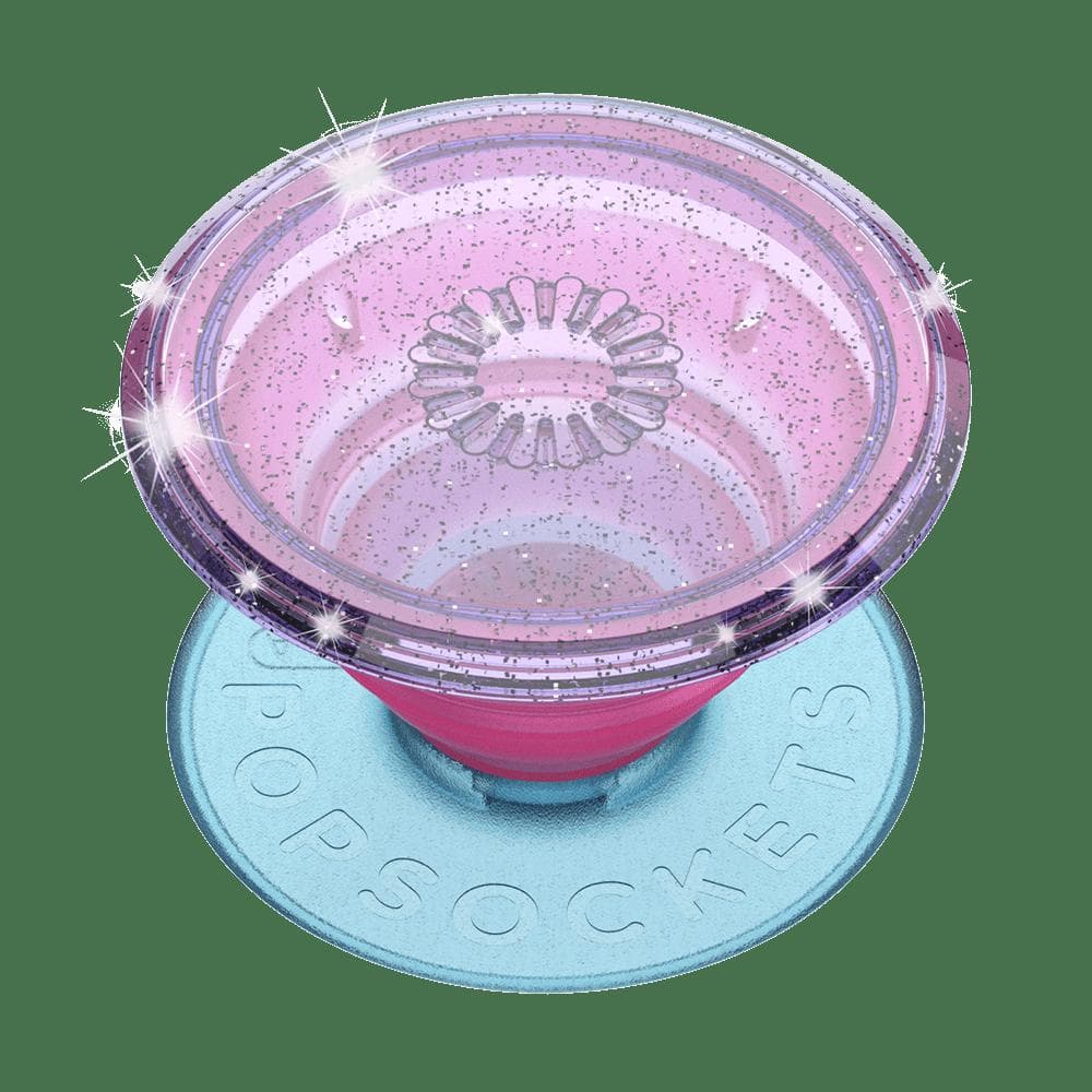 Stabilisateur Support PopGrip Glitter Translucide Adhésif Stand et Selfie Lavender Popsockets